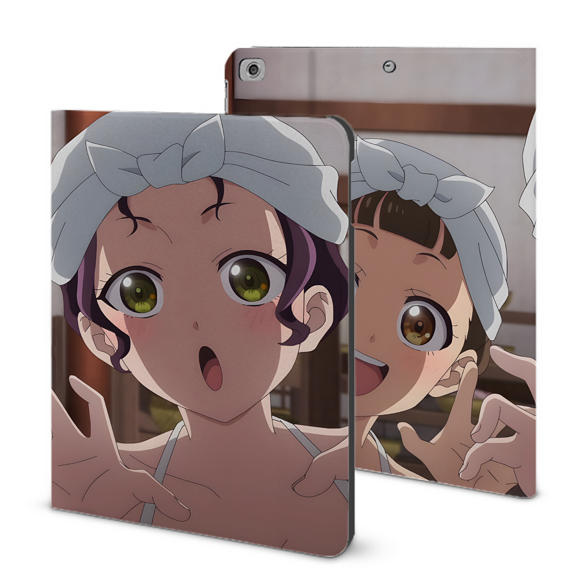 （画像用） 薬屋のひとりごと The Apothecary Diaries IPad ケース ブック型 PUレザー TPU 耐衝撃 軽量 薄型 ペン収納なし 全面保護 IPad 各モデル対応